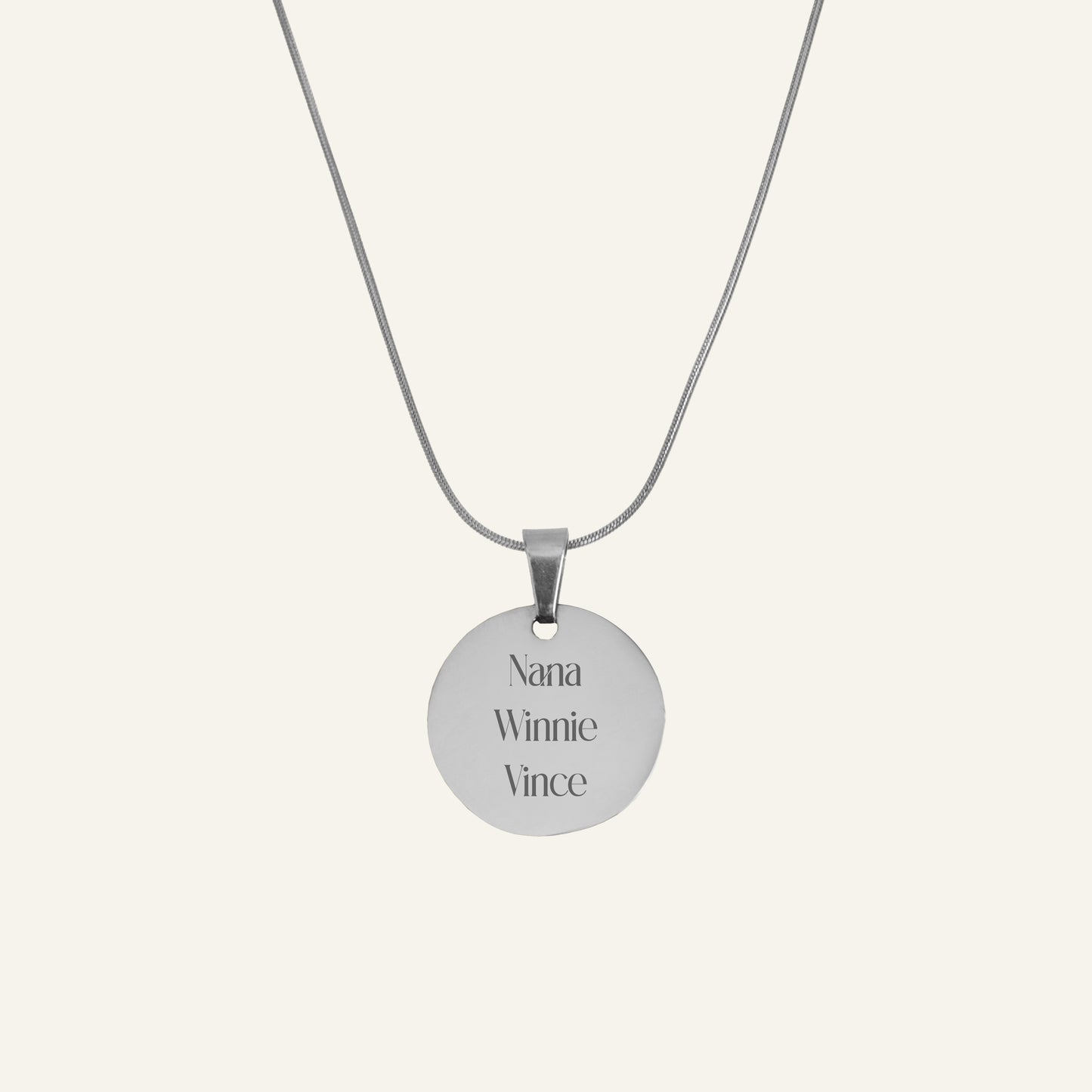 ENGRAVED NECKLACE WITH ILLUSTRATION #1 - GOLD