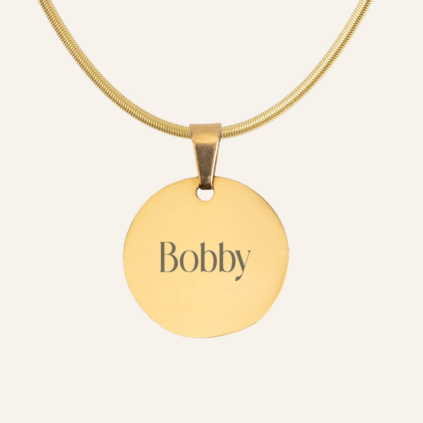 GEGRAVEERDE KETTING MET NAAM #2 - GOUD