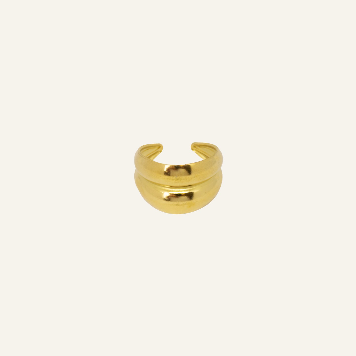 BOLD DOUBLE RING GOUD