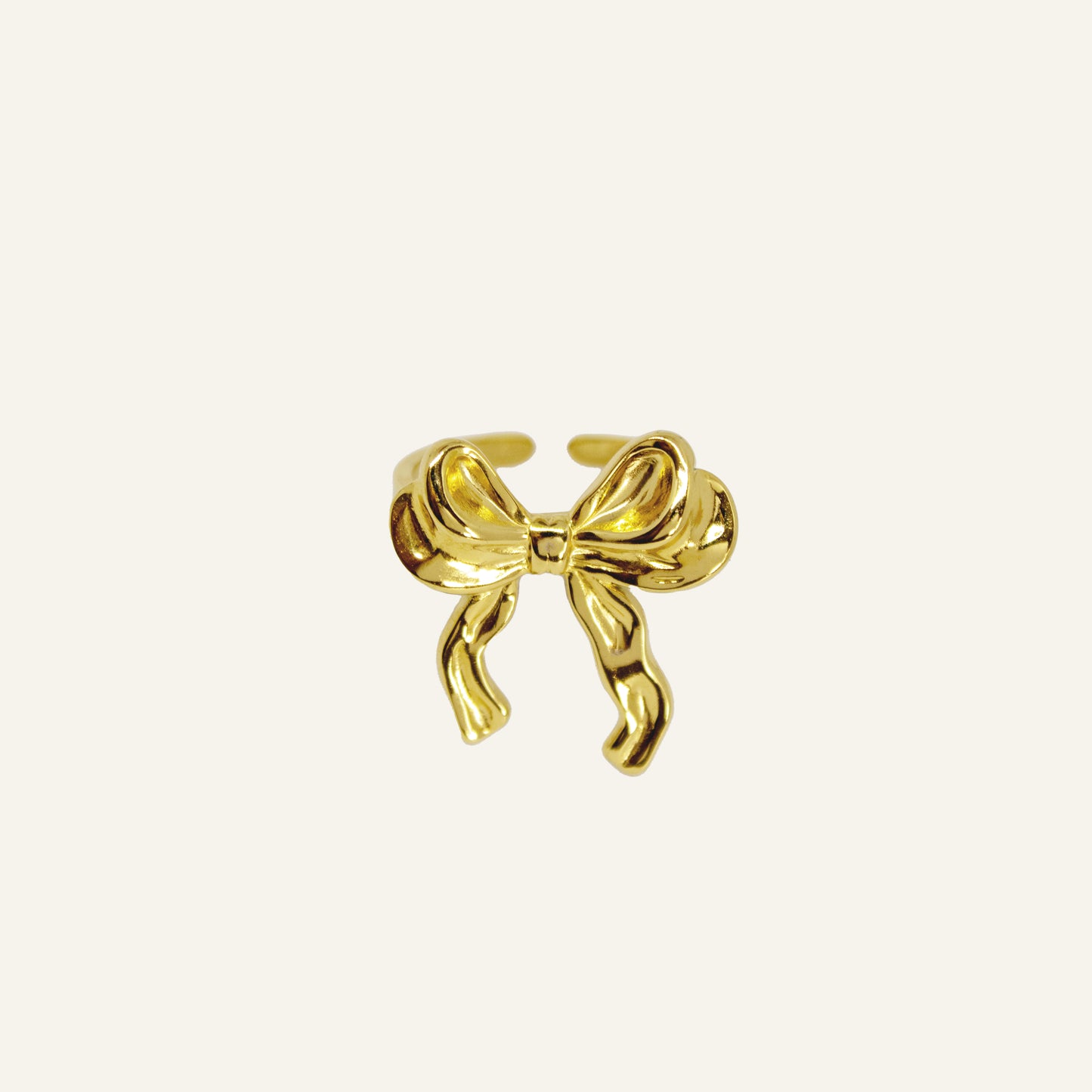 BOW RING GOLD