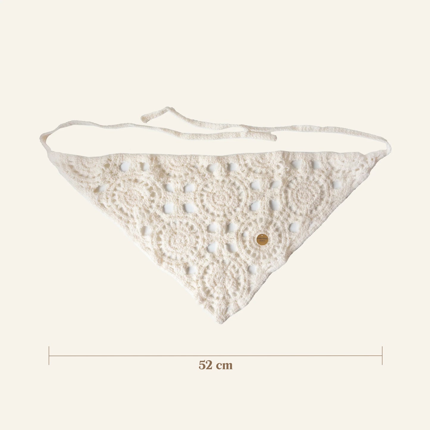 CROCHET BANDANA - CRÈME