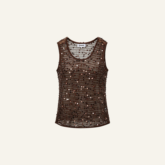CROCHET GLITTER TOP