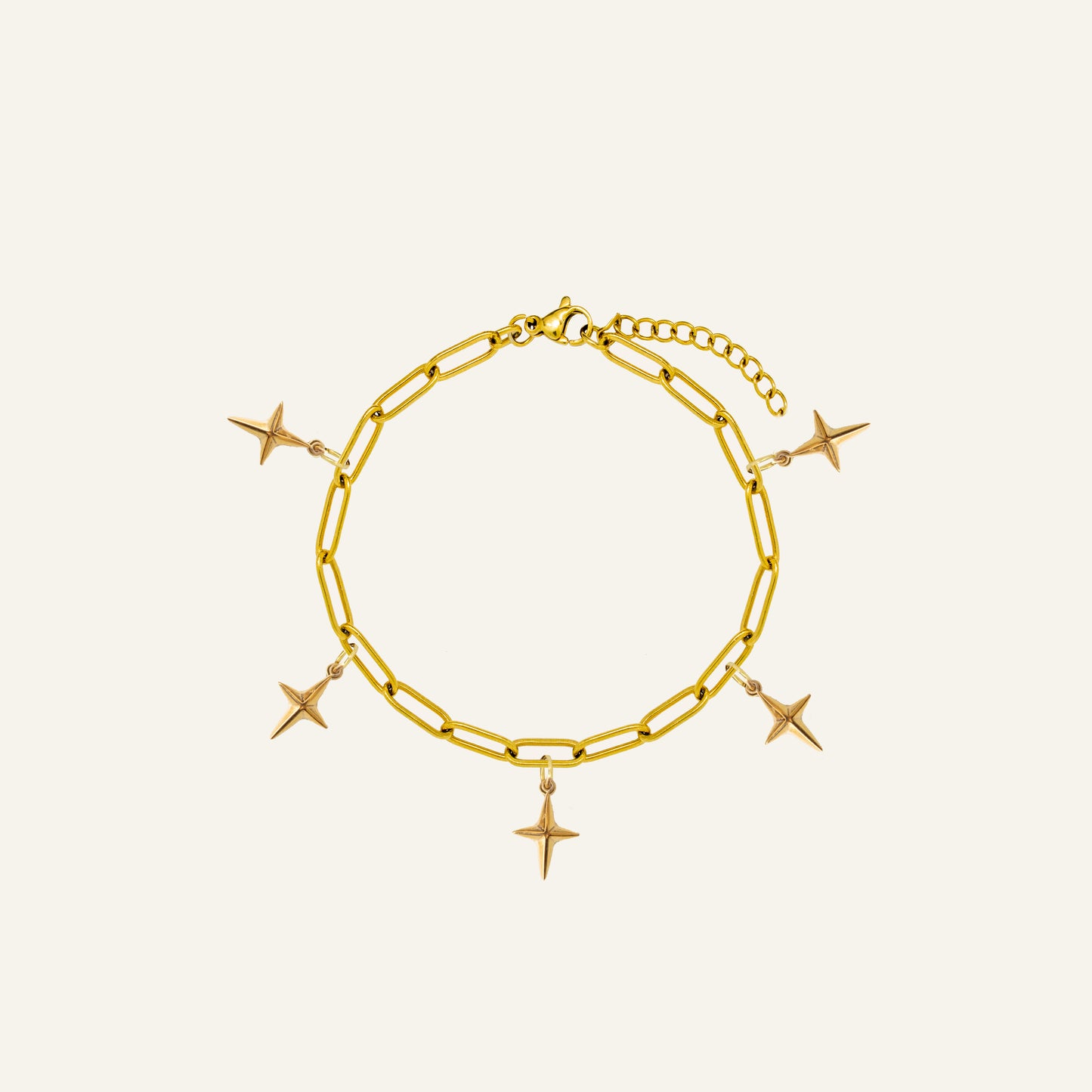 CUSTOM CHARM BRACELET SPARKLE - GOLD