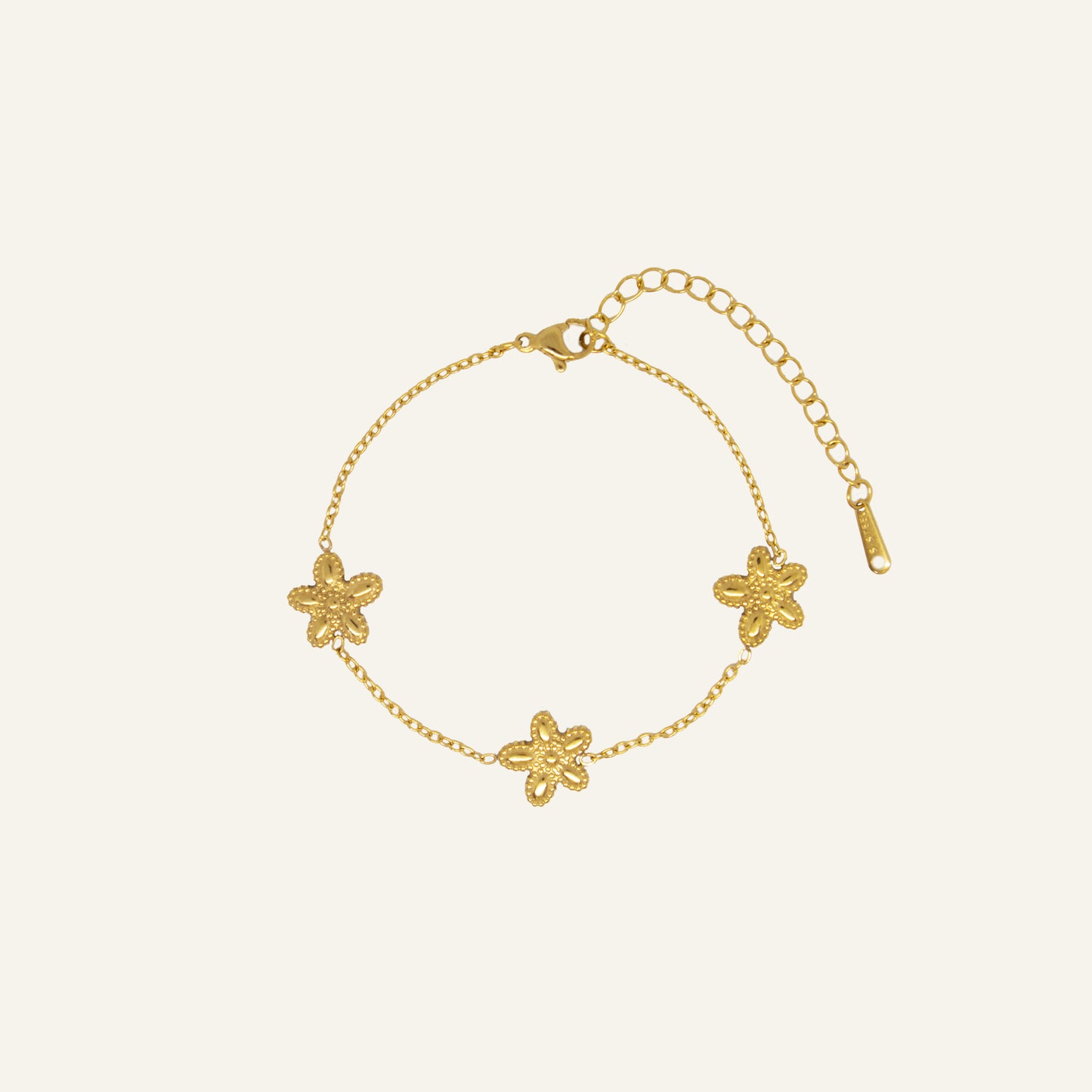 FLORAL ARMBAND GOUD