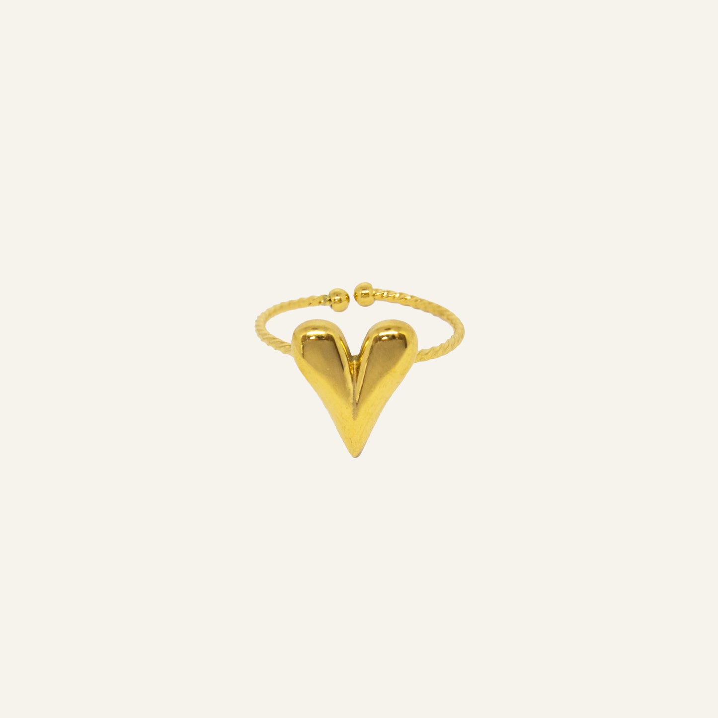 HEART RING GOUD