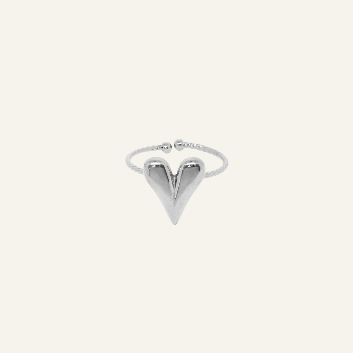 HEART RING ZILVER