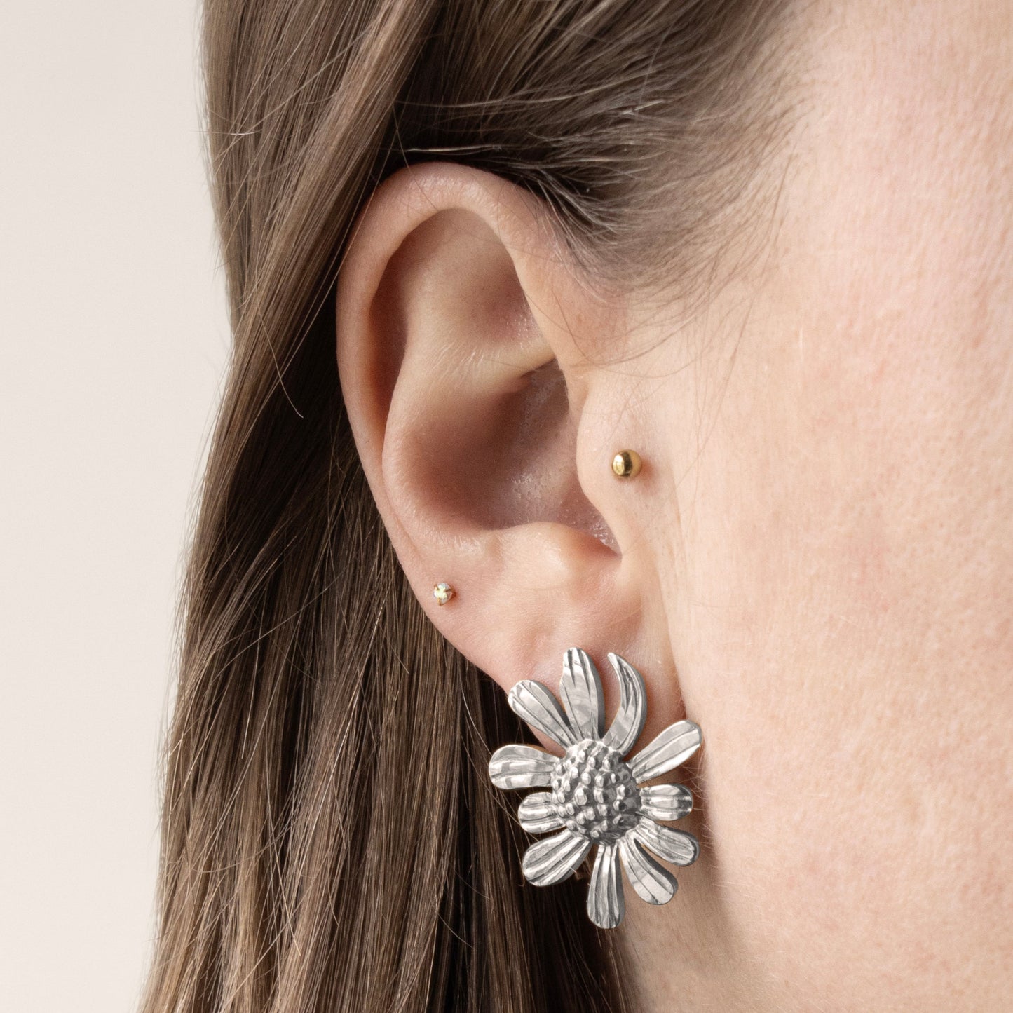 DAISY STATEMENT OORBELLEN ZILVER