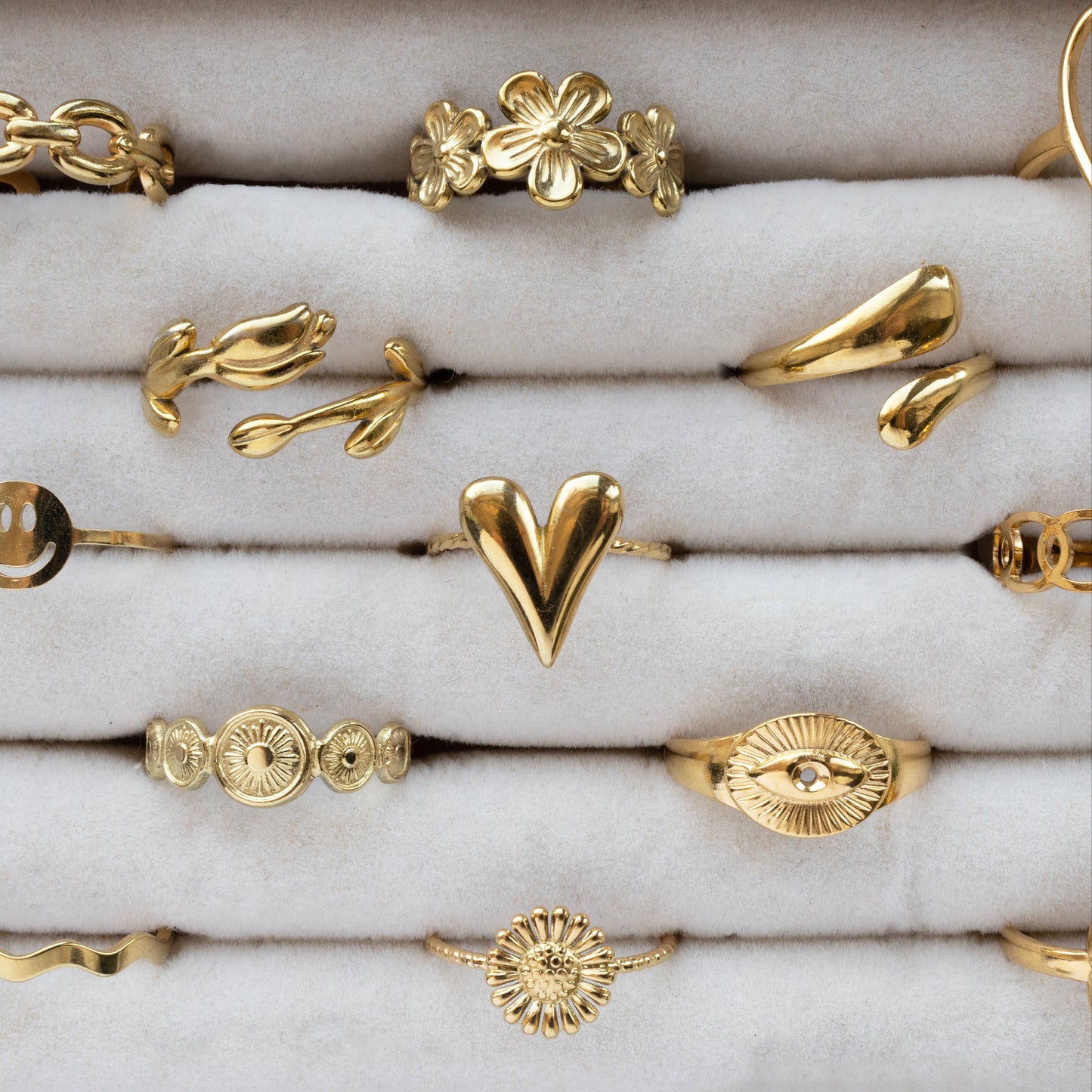 HEART RING GOUD