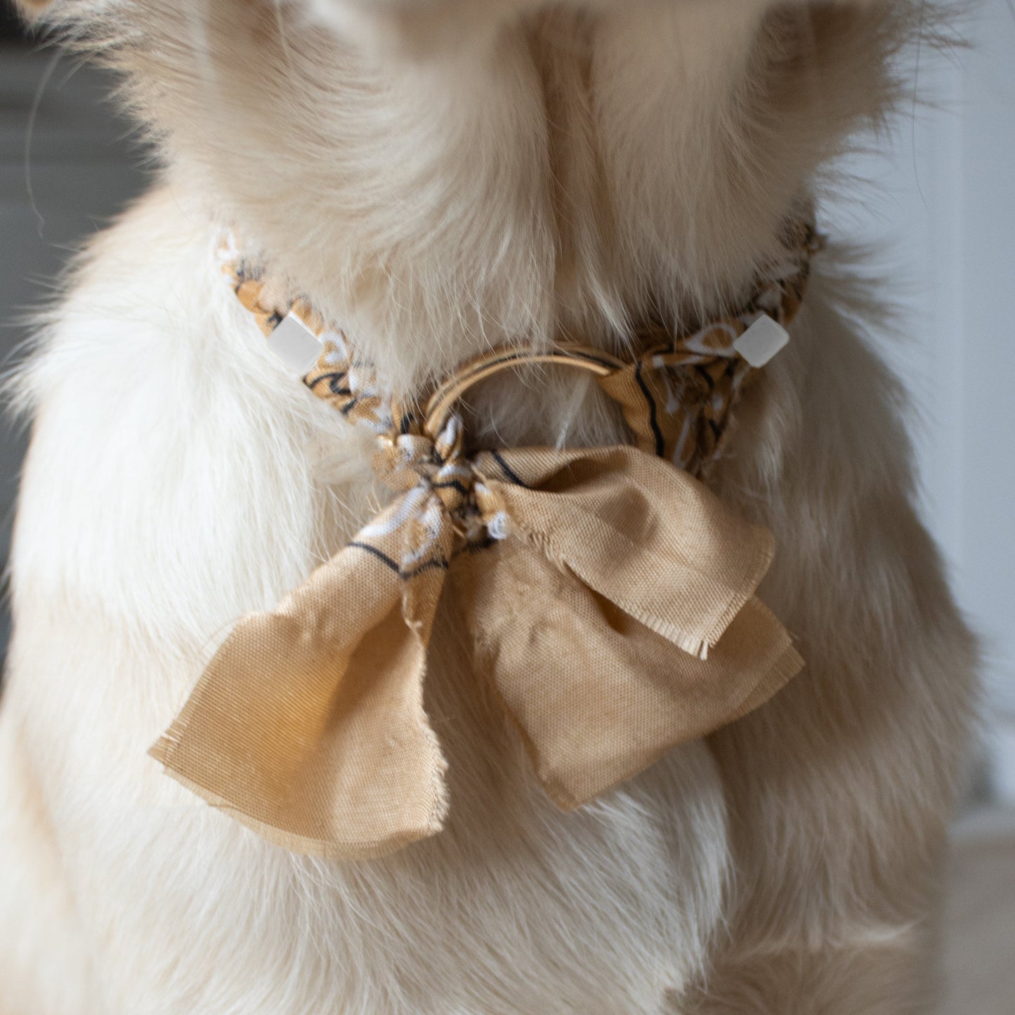 EM-X BANDANA COLLAR LICHTBRUIN/GOUD