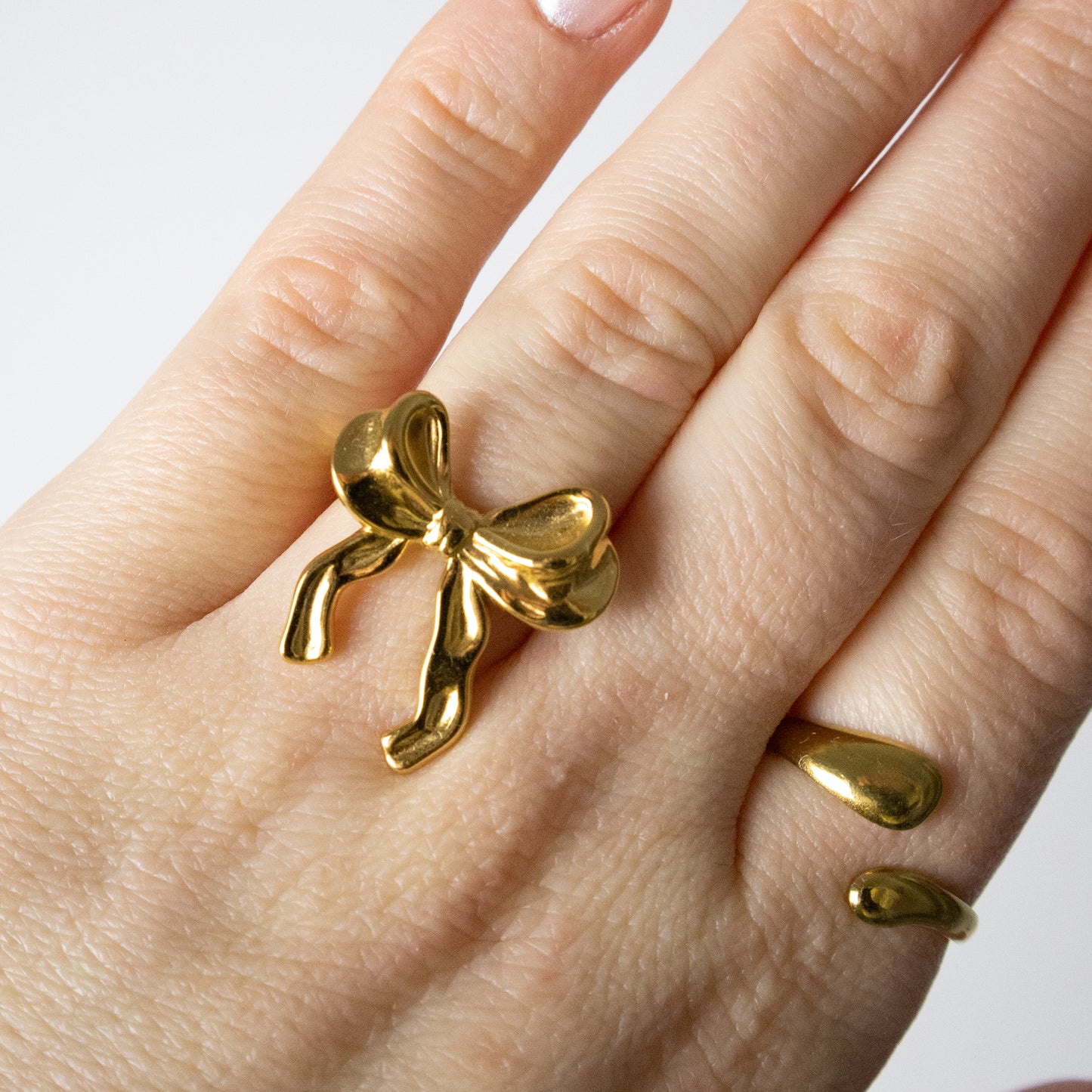 BOW RING GOLD