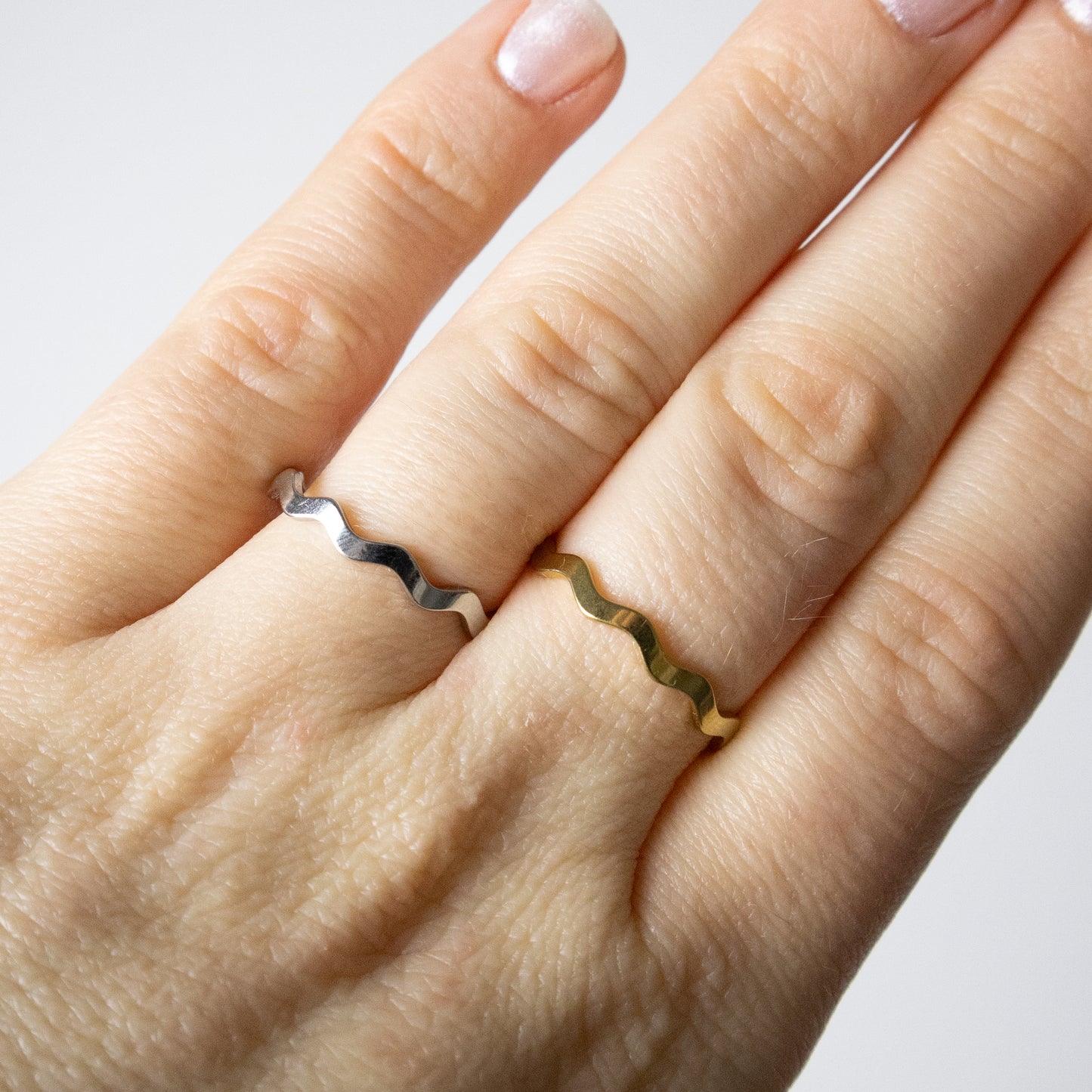 WAVE RING ZILVER