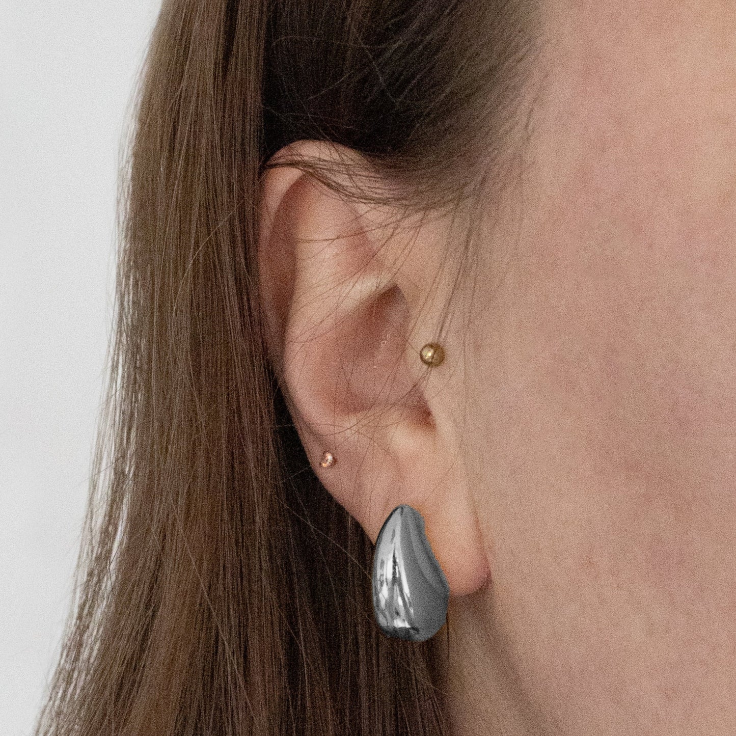 DROP OORBELLEN ZILVER