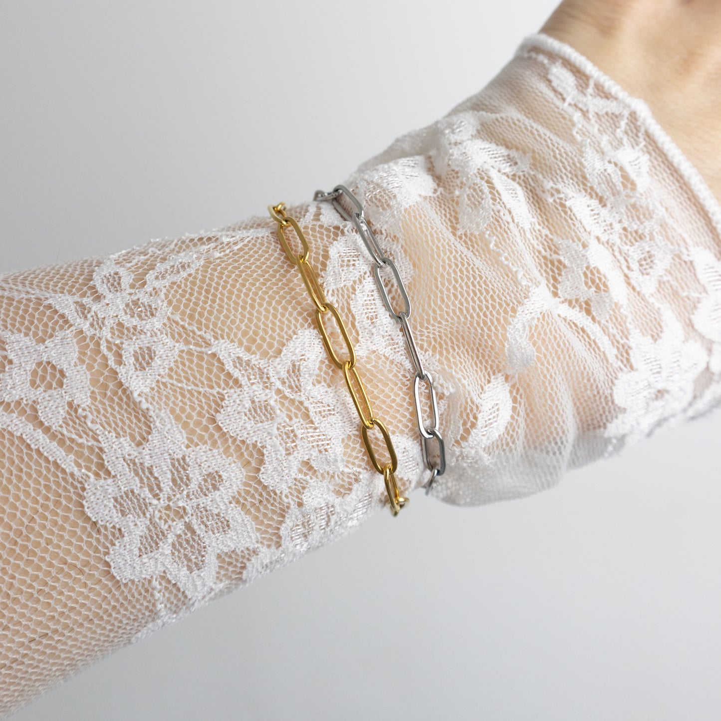 CHAIN ARMBAND ZILVER