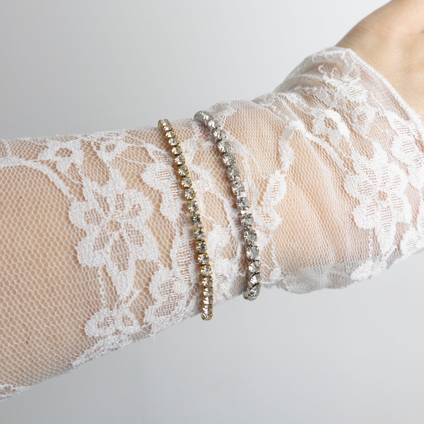 TENNIS ARMBAND ZILVER
