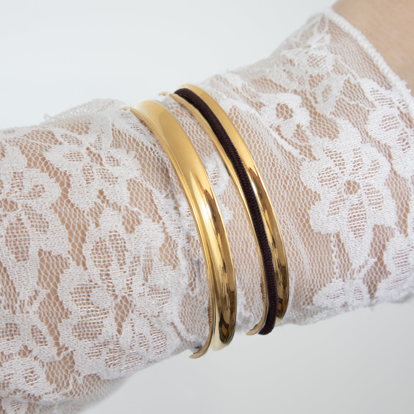 FANCY HAIR-TIE BANGLE GOUD
