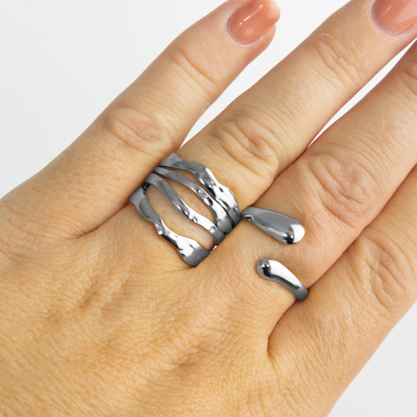 RIPPLE RING ZILVER