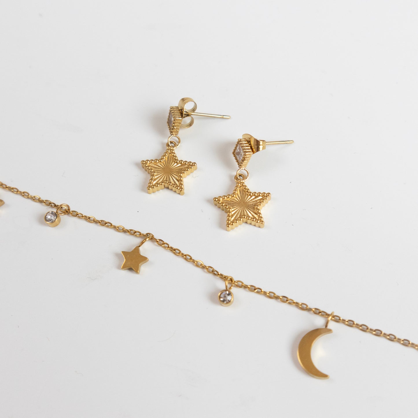 MOON & STARS ARMBAND GOUD
