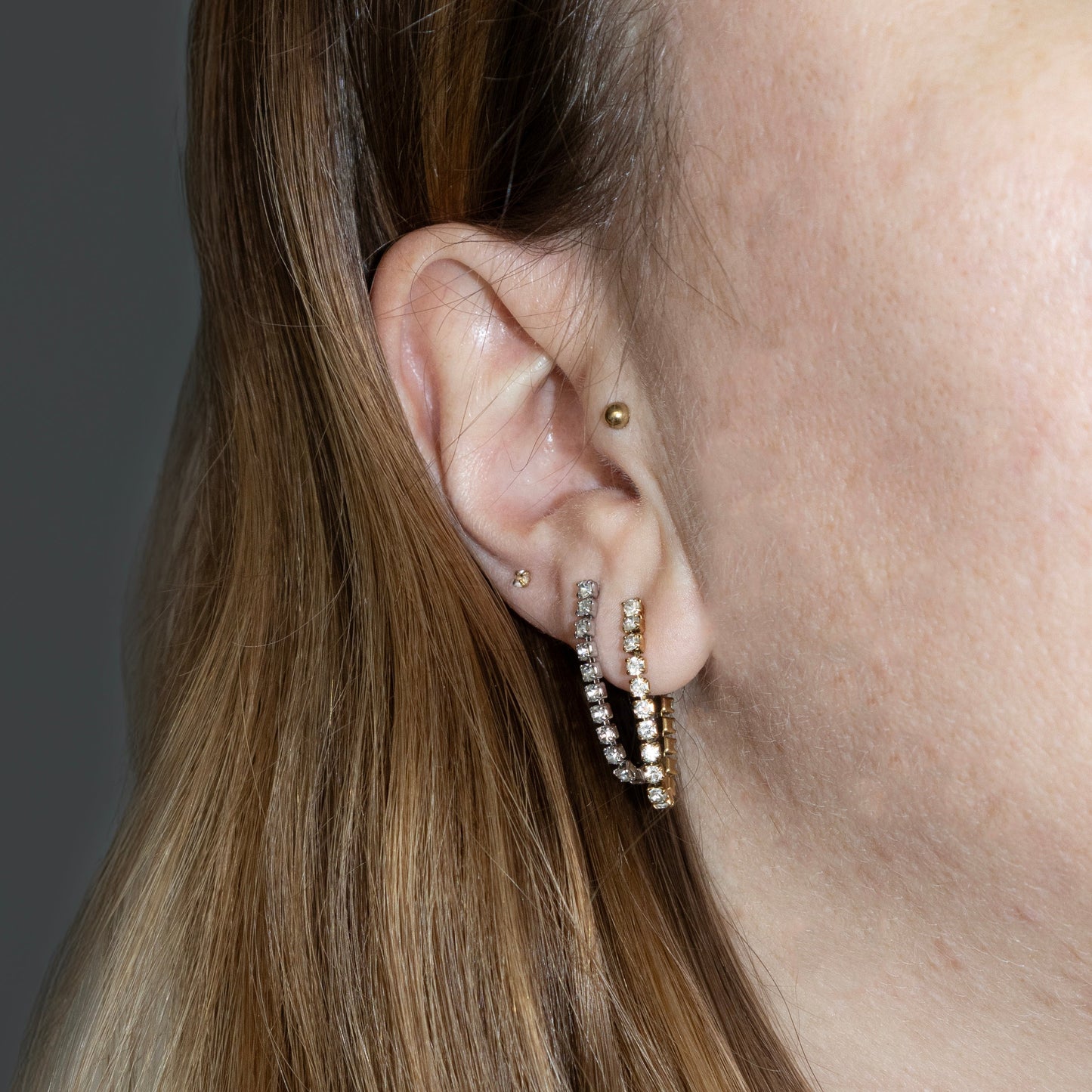 TENNIS OORBELLEN ZILVER