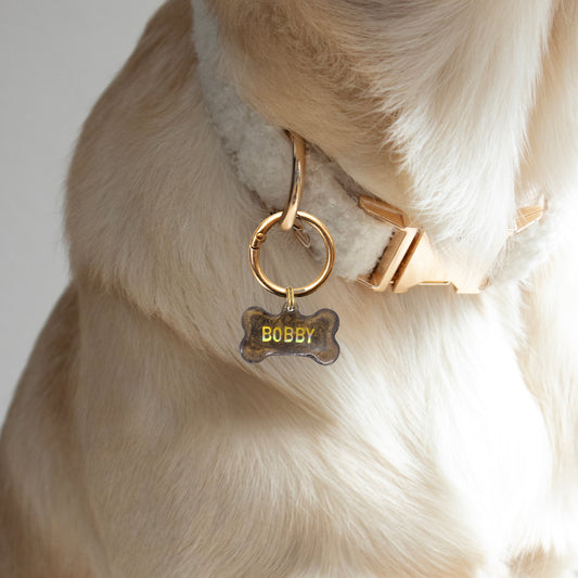 Custom Bone Name Tag - Brown