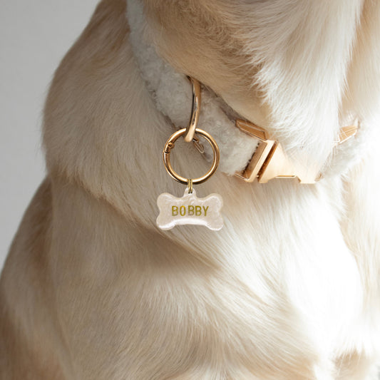Custom Bone Name Tag - Pearly