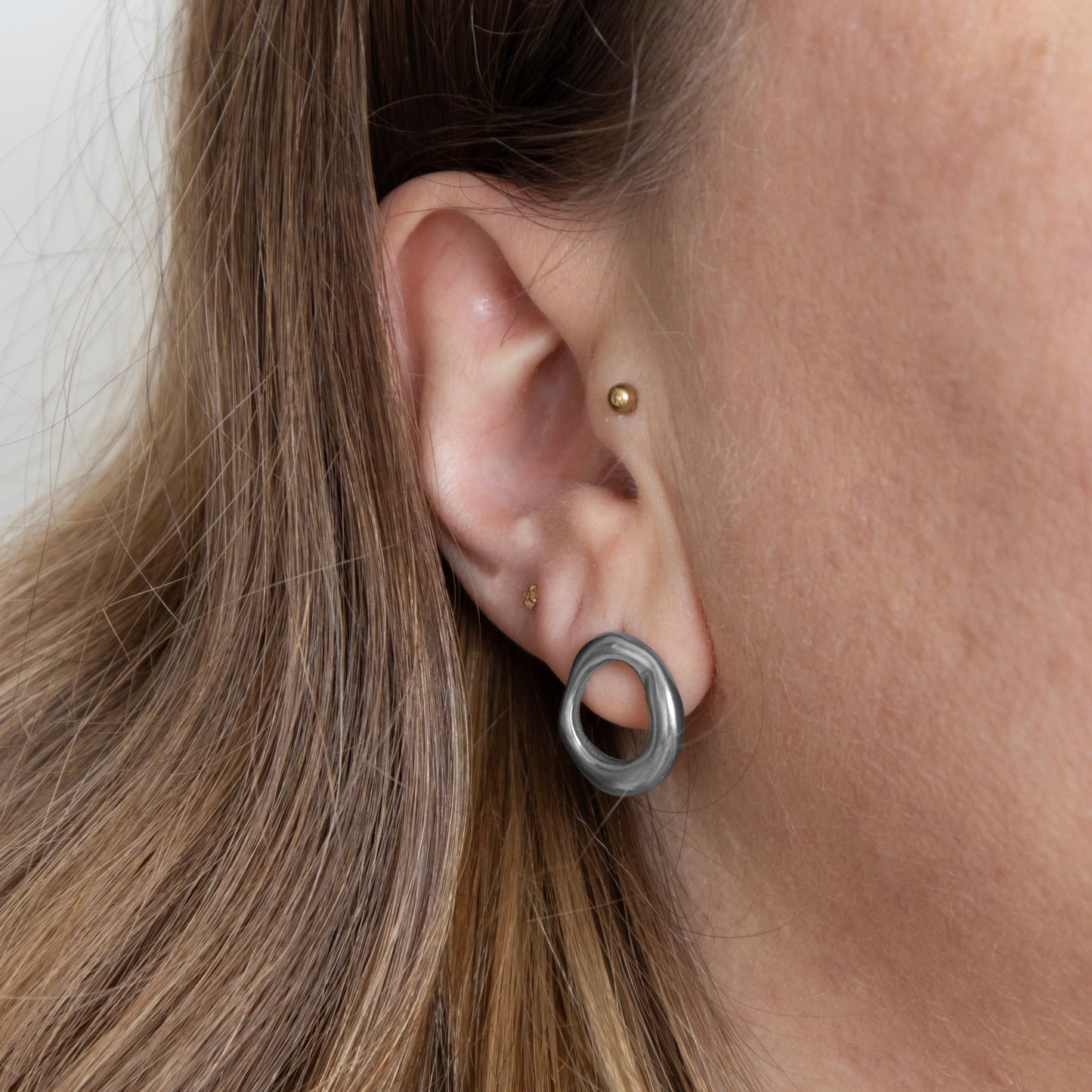 ORGANIC OORBELLEN - ZILVER