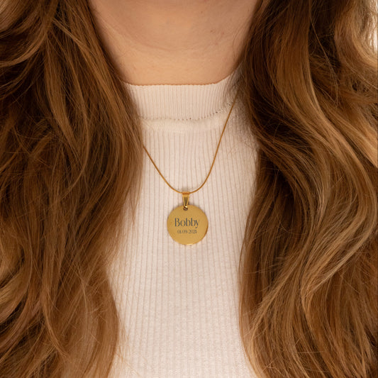 ENGRAVED NAME NECKLACE #2 - GOLD