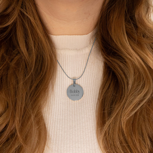 ENGRAVED NAME NECKLACE #2 - SILVER