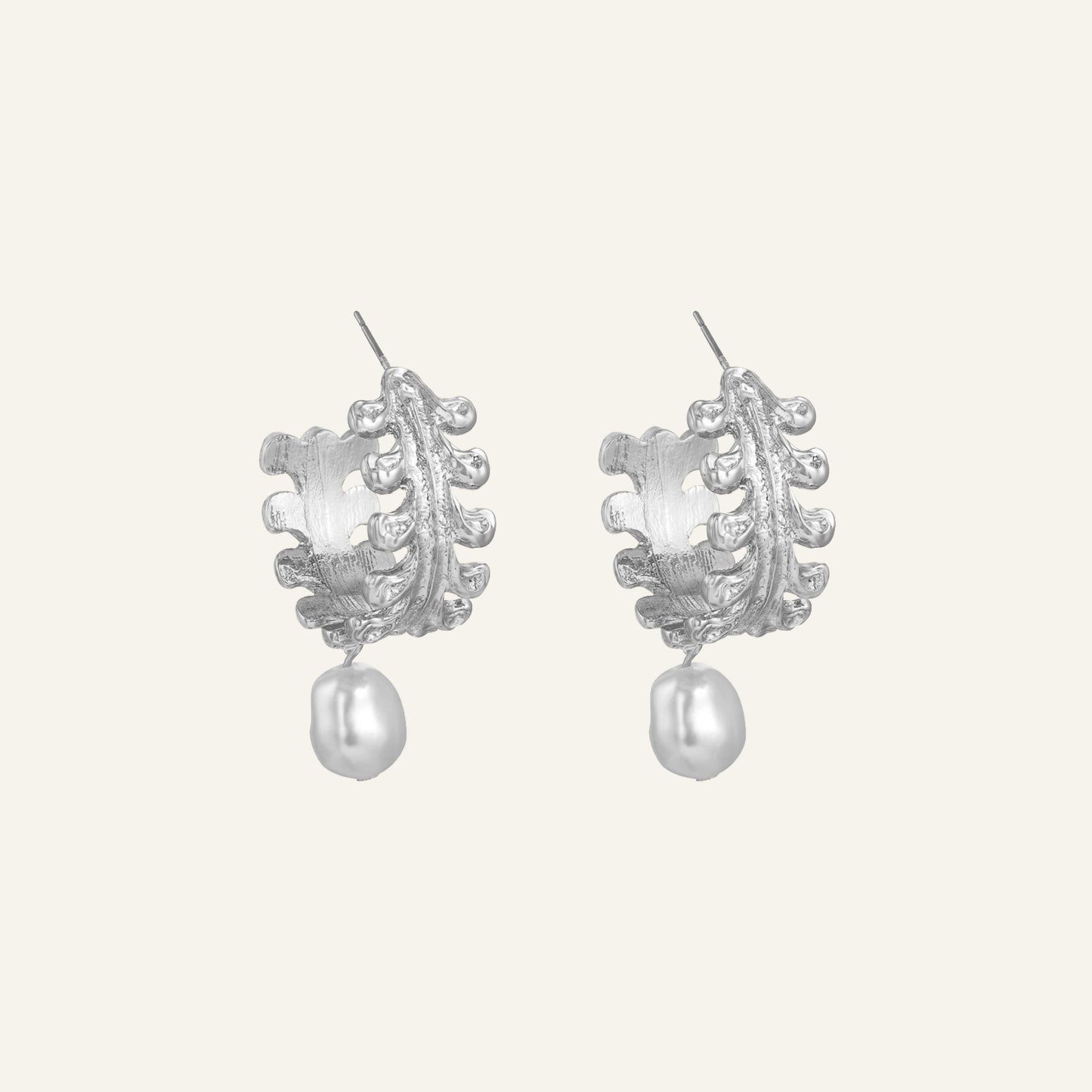 PEARL STATEMENT OORBELLEN ZILVER