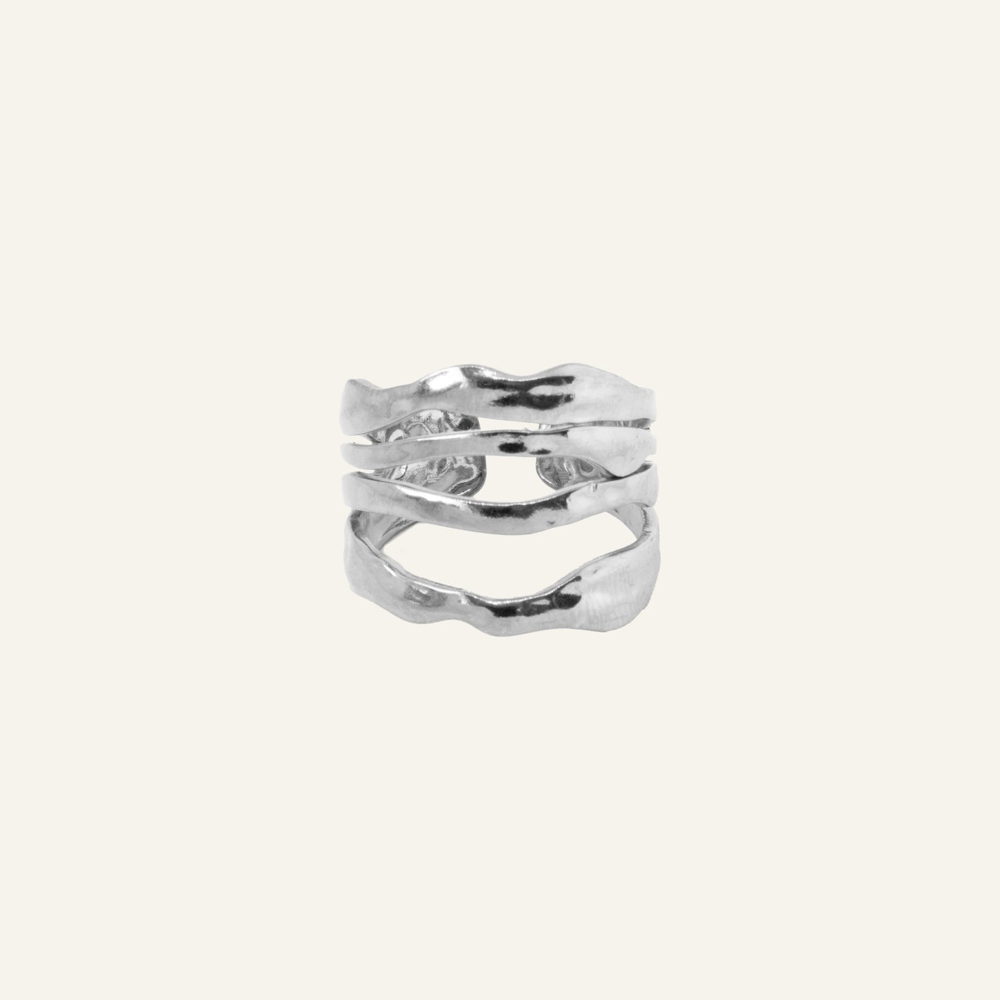RIPPLE RING ZILVER