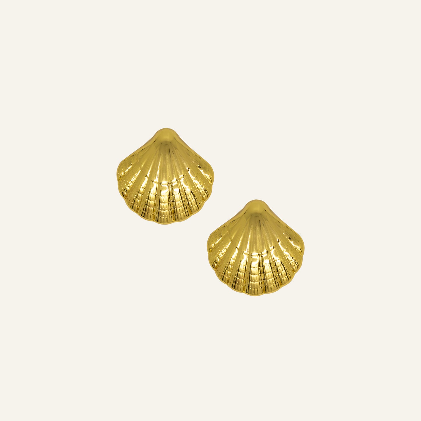 SHELL OORBELLEN GOUD