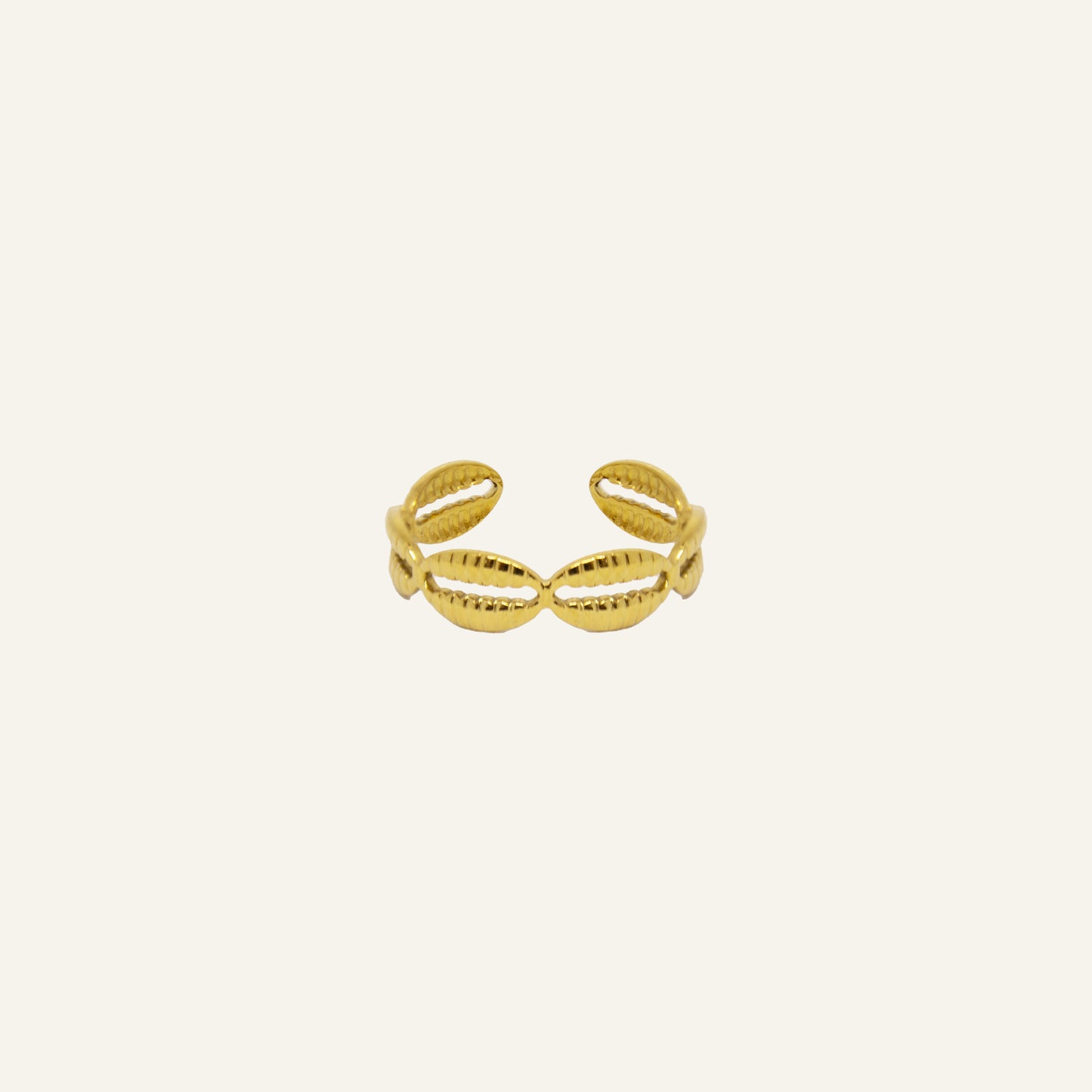 SHELLS RING GOUD