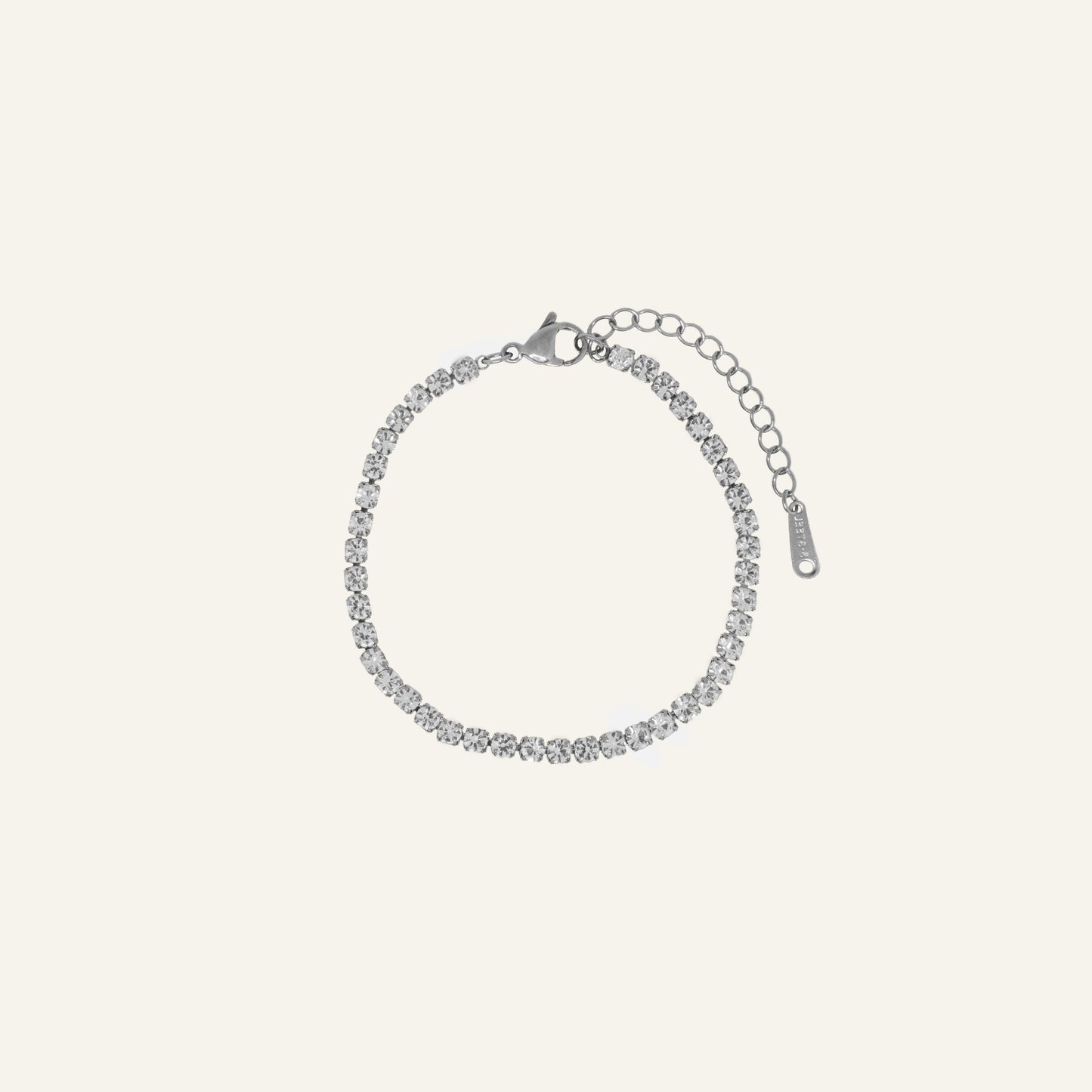 TENNIS ARMBAND ZILVER