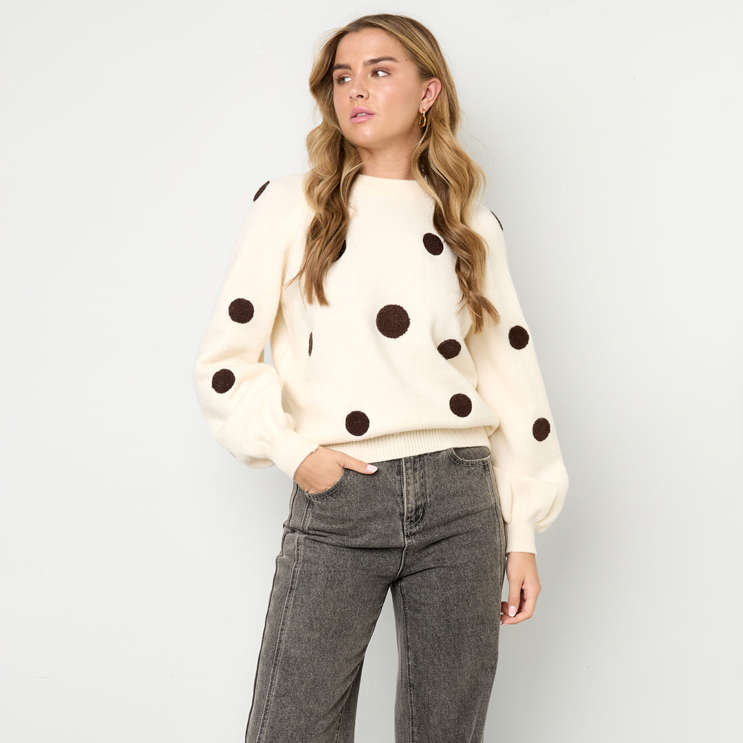 POLKA DOTS KNIT