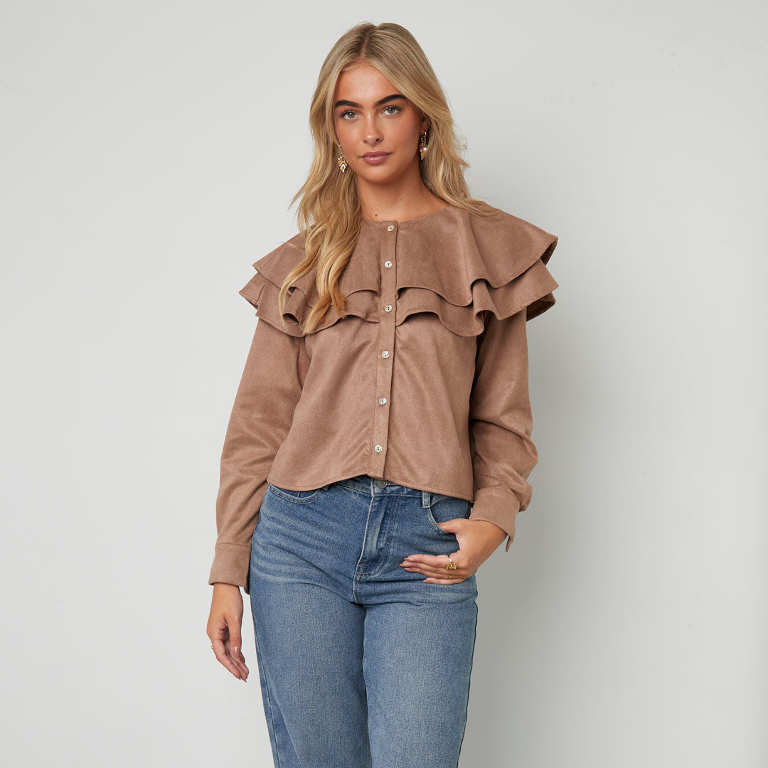 RUFFLE BLOUSE