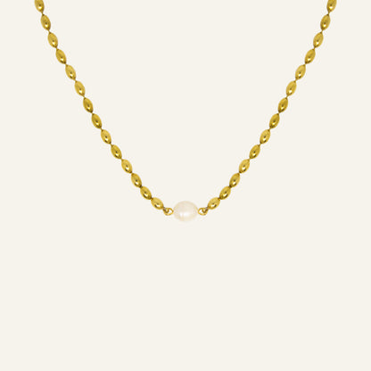 1 Pearl Necklace - Gold