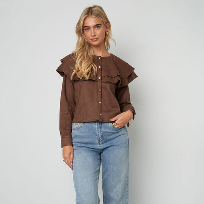 RUFFLE BLOUSE