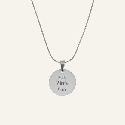ENGRAVED NECKLACE WITH ILLUSTRATION #1 - GOLD