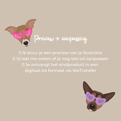DIGITAL CUSTOM PET PORTRAIT