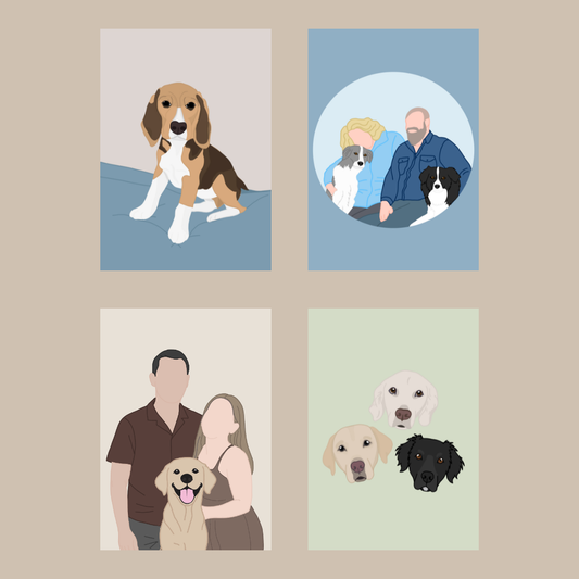 DIGITAL CUSTOM PET PORTRAIT