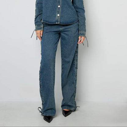 BRAIDED JEANS