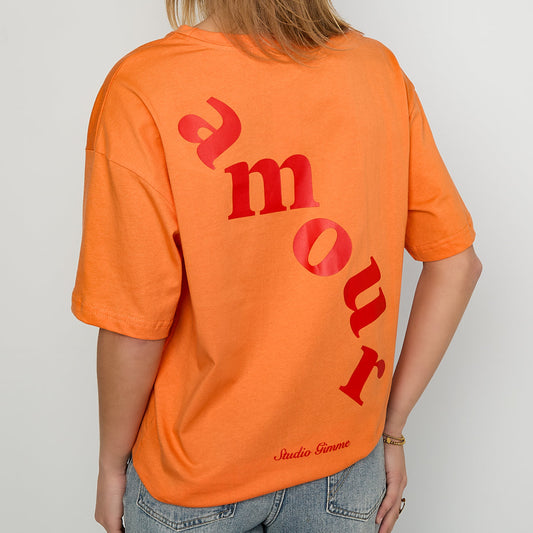 AMOUR T-SHIRT - ORANJE