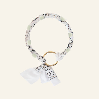 BANDANA ANTI-TICK COLLAR - WHITE/GOLD
