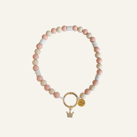 BEADS ANTI-TEKEN HONDENKETTING - ROZE