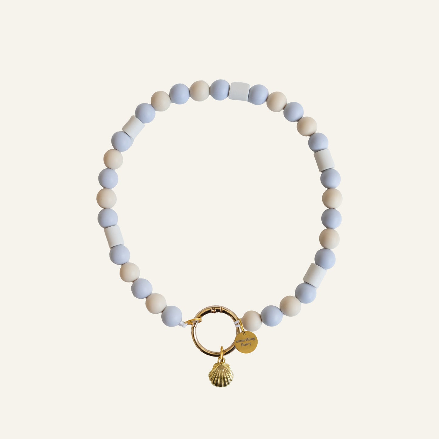 BEADS ANTI-TEKEN HONDENKETTING - BLAUW/GOUD