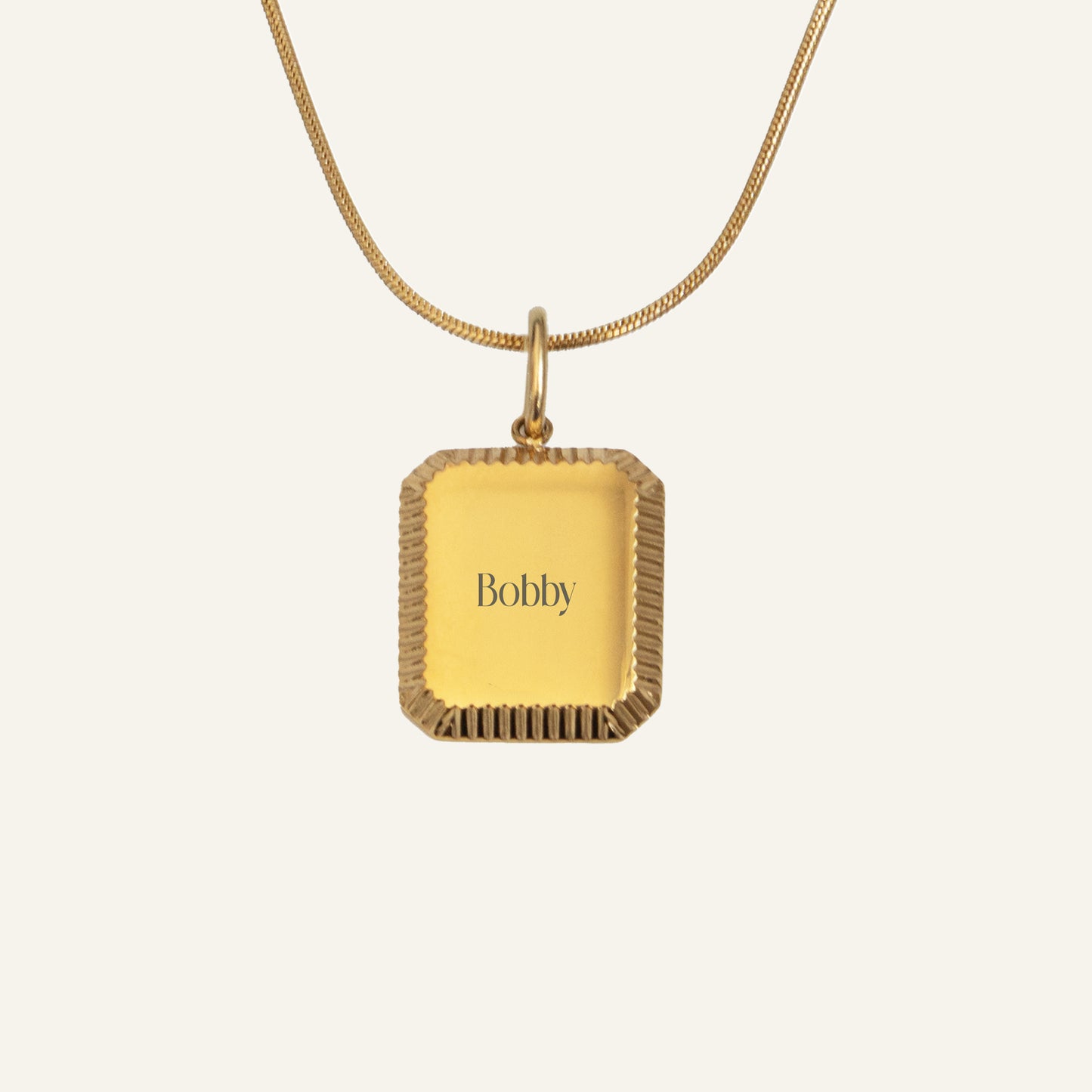 GEGRAVEERDE KETTING MET NAAM #1 - GOUD