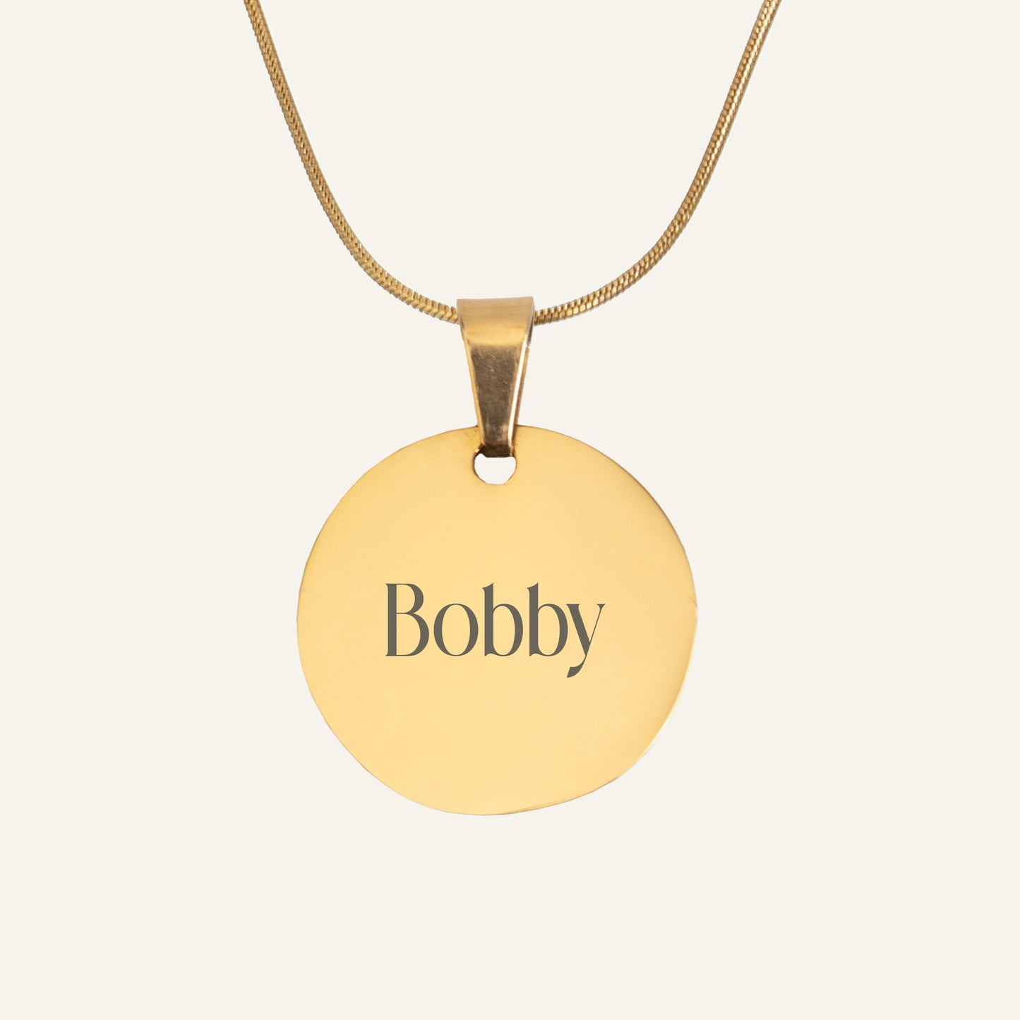 GEGRAVEERDE KETTING MET NAAM #2 - GOUD