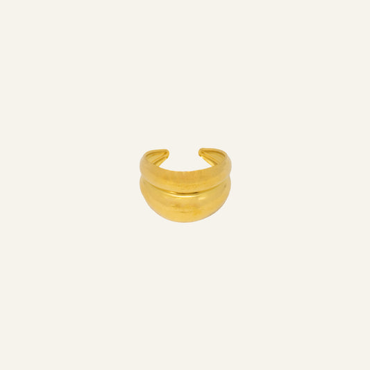 BOLD DOUBLE RING GOUD