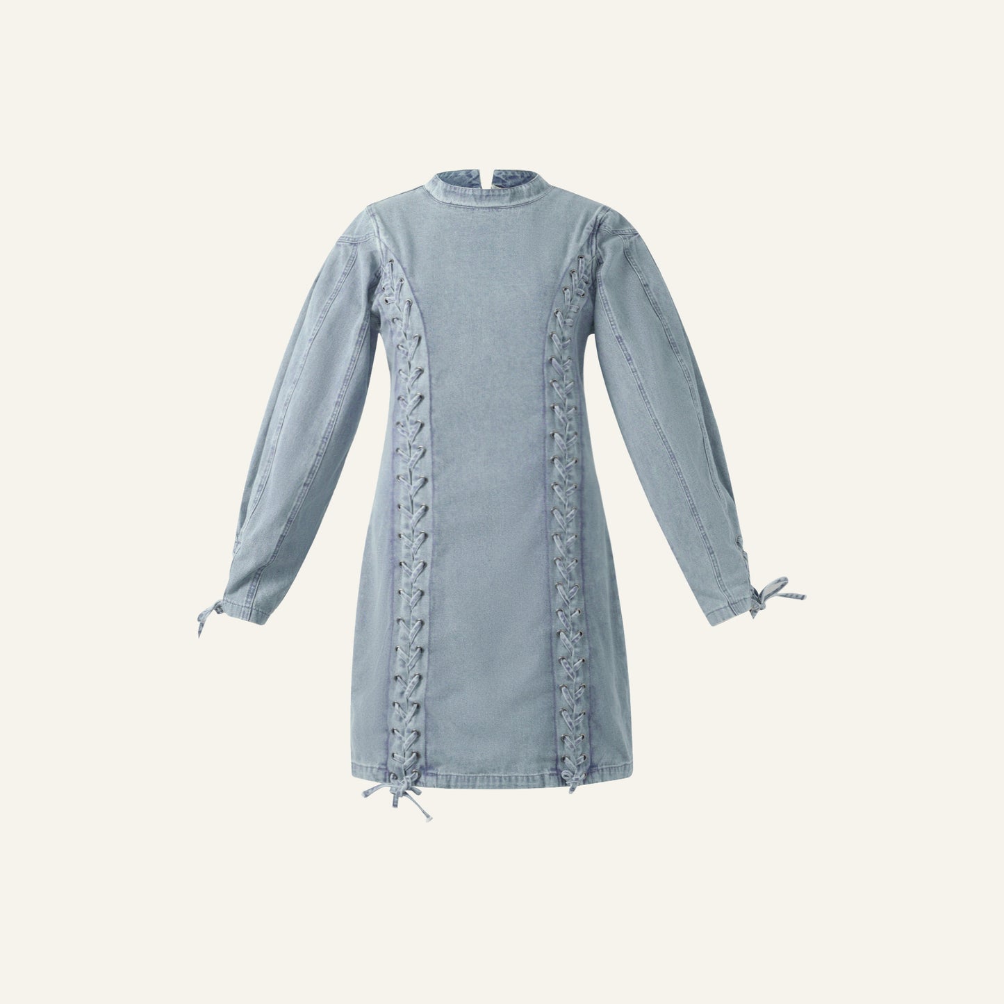 BRAIDED JURK - BLAUW