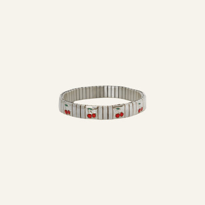 CHERRY ARMBAND - ZILVER