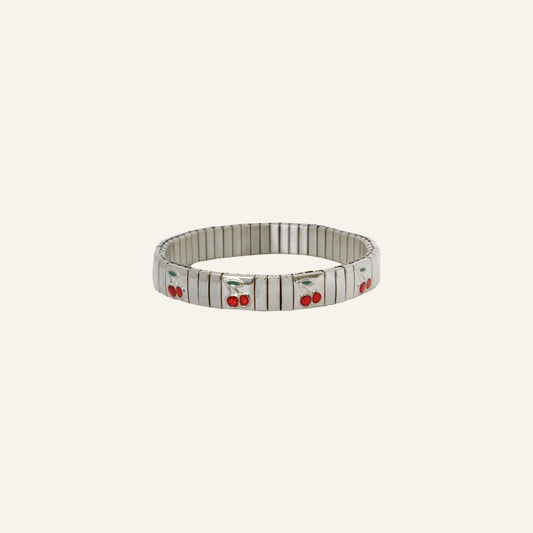CHERRY ARMBAND ZILVER